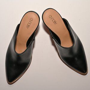Leather Mule shoe (Black)